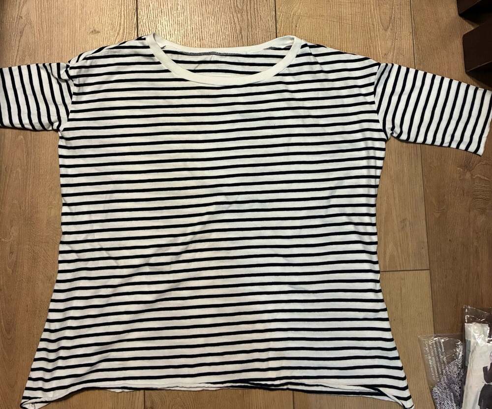 Frank & Eileen EST 1947 Striped Short Sleeve Crew Neck T-Shirt-Size XS-preloved